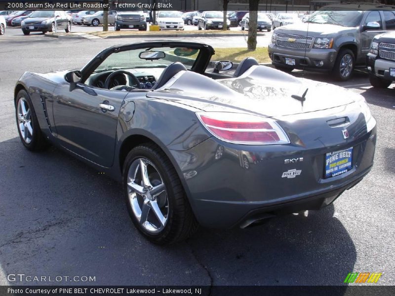 Techno Gray / Black 2008 Saturn Sky Red Line Roadster