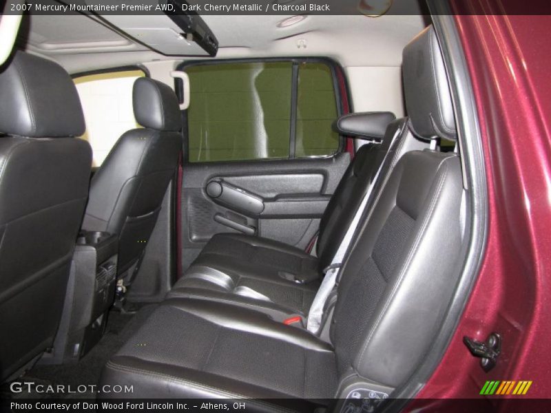 Dark Cherry Metallic / Charcoal Black 2007 Mercury Mountaineer Premier AWD