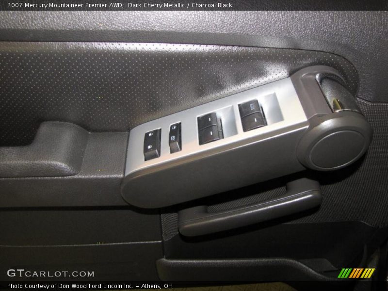 Dark Cherry Metallic / Charcoal Black 2007 Mercury Mountaineer Premier AWD