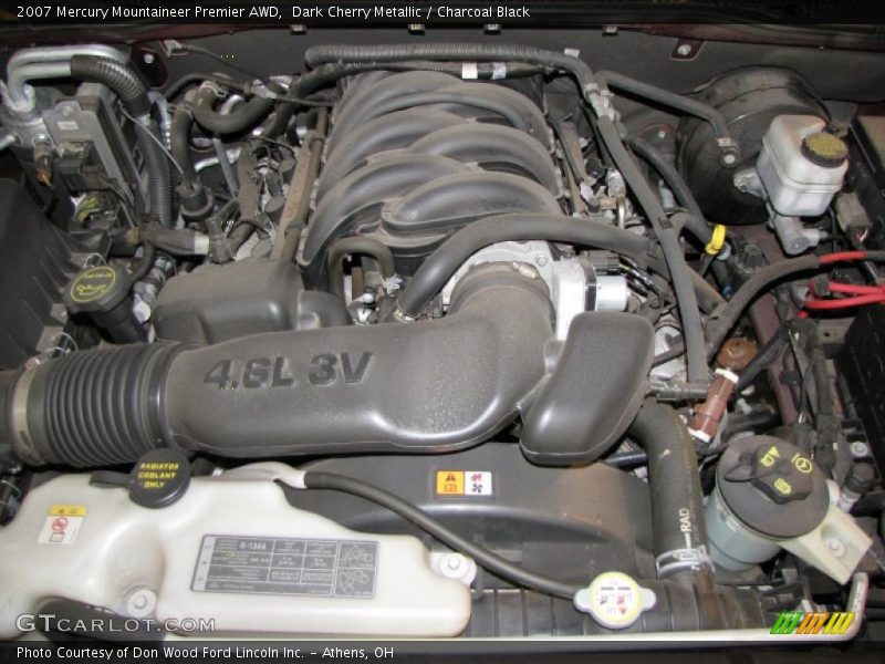 Dark Cherry Metallic / Charcoal Black 2007 Mercury Mountaineer Premier AWD