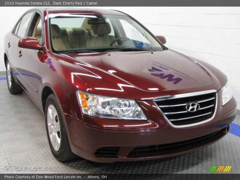 Dark Cherry Red / Camel 2010 Hyundai Sonata GLS