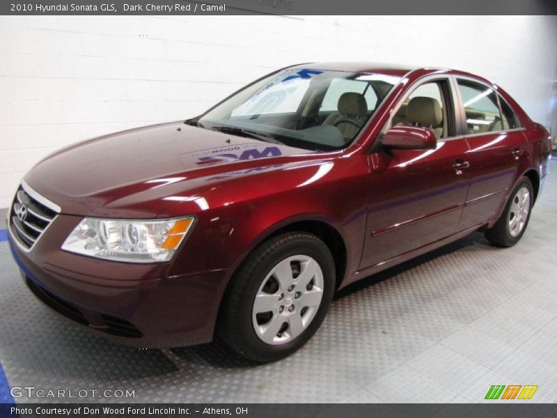 Dark Cherry Red / Camel 2010 Hyundai Sonata GLS