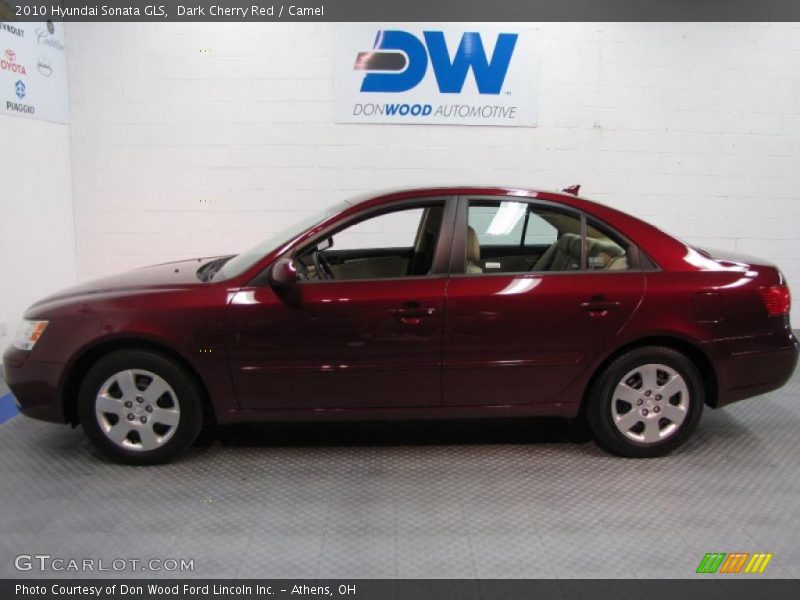 Dark Cherry Red / Camel 2010 Hyundai Sonata GLS