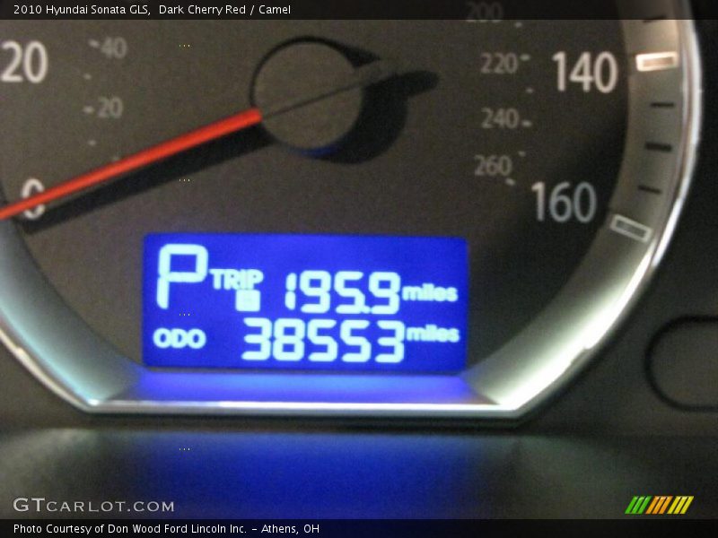 Dark Cherry Red / Camel 2010 Hyundai Sonata GLS
