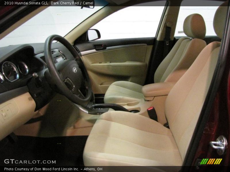 Dark Cherry Red / Camel 2010 Hyundai Sonata GLS