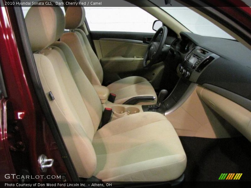 Dark Cherry Red / Camel 2010 Hyundai Sonata GLS