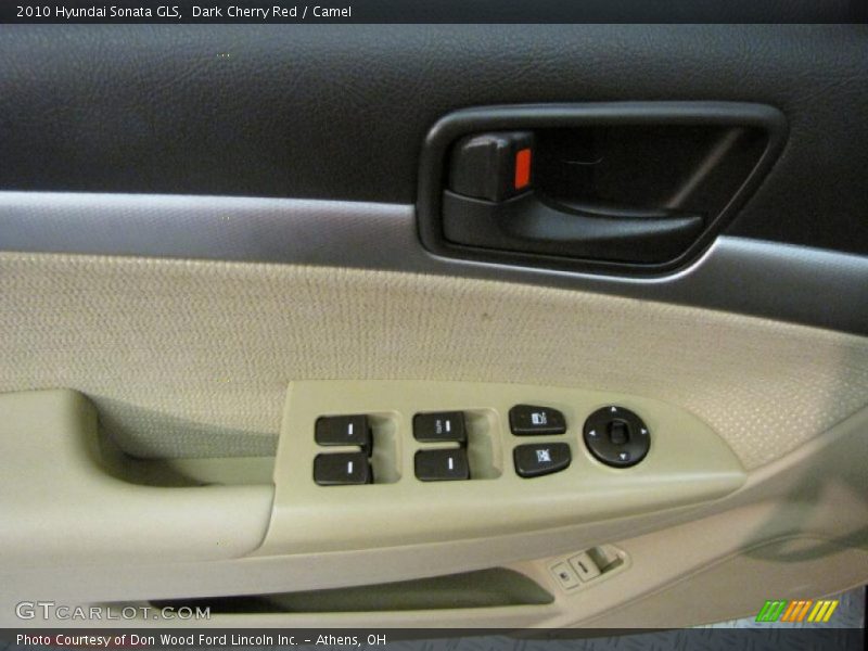 Dark Cherry Red / Camel 2010 Hyundai Sonata GLS