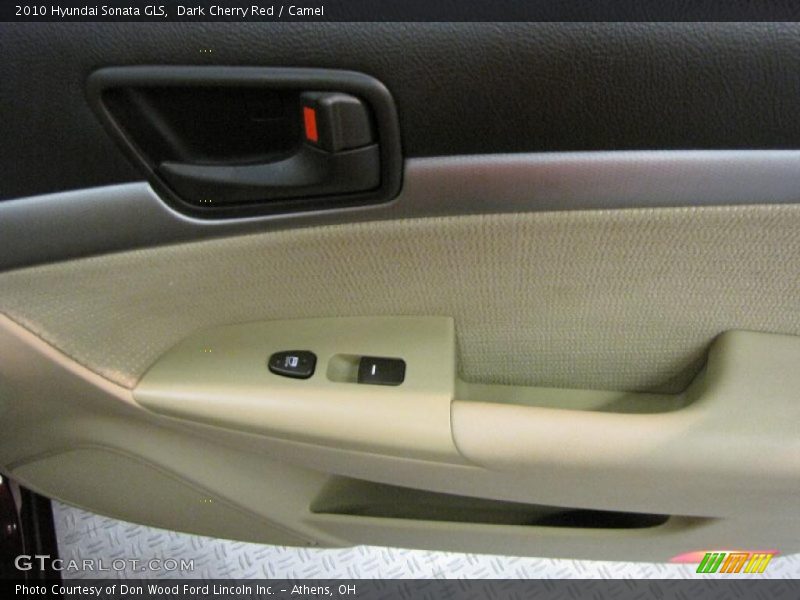 Dark Cherry Red / Camel 2010 Hyundai Sonata GLS