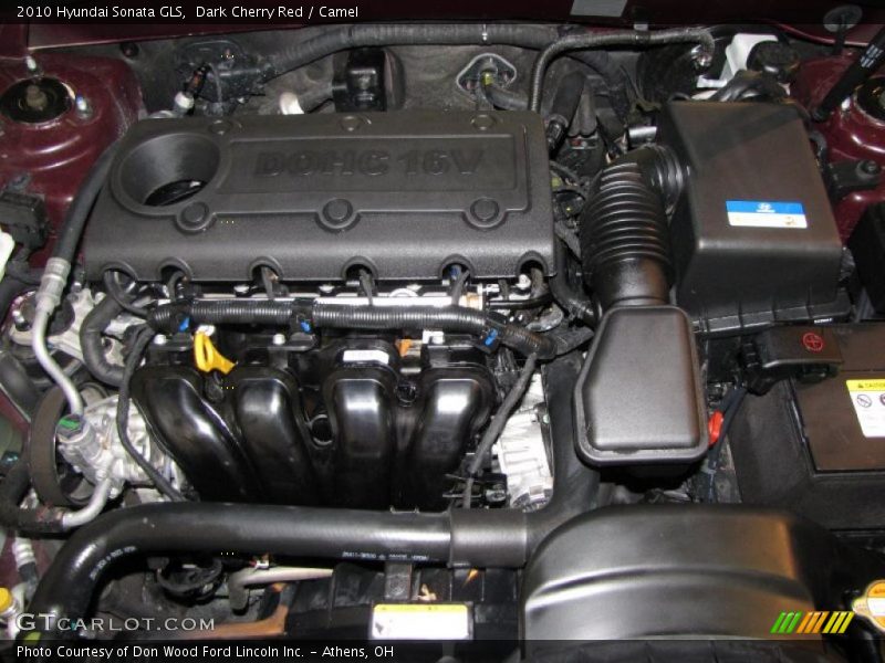 Dark Cherry Red / Camel 2010 Hyundai Sonata GLS