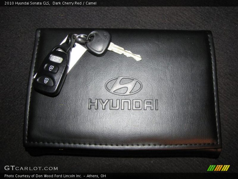 Dark Cherry Red / Camel 2010 Hyundai Sonata GLS