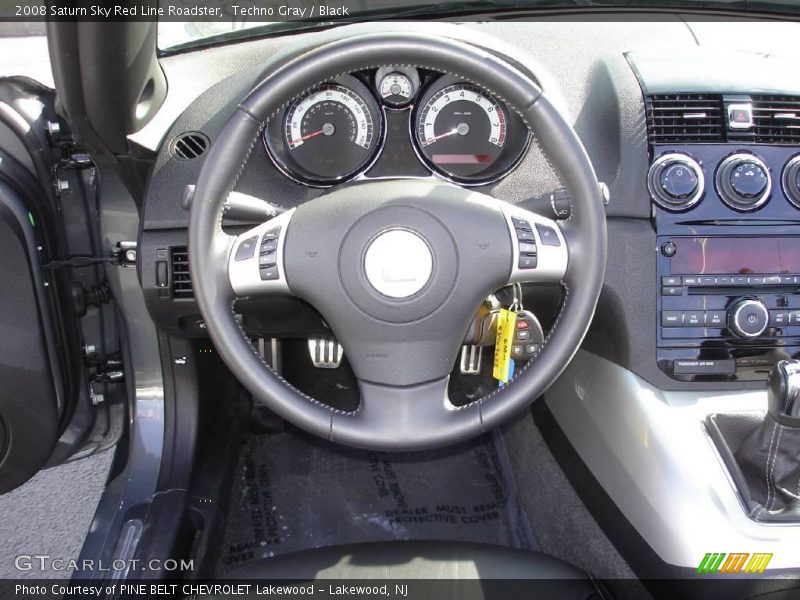 Techno Gray / Black 2008 Saturn Sky Red Line Roadster