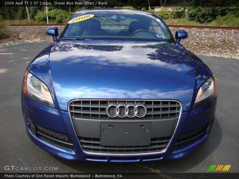 Ocean Blue Pearl Effect / Black 2008 Audi TT 2.0T Coupe