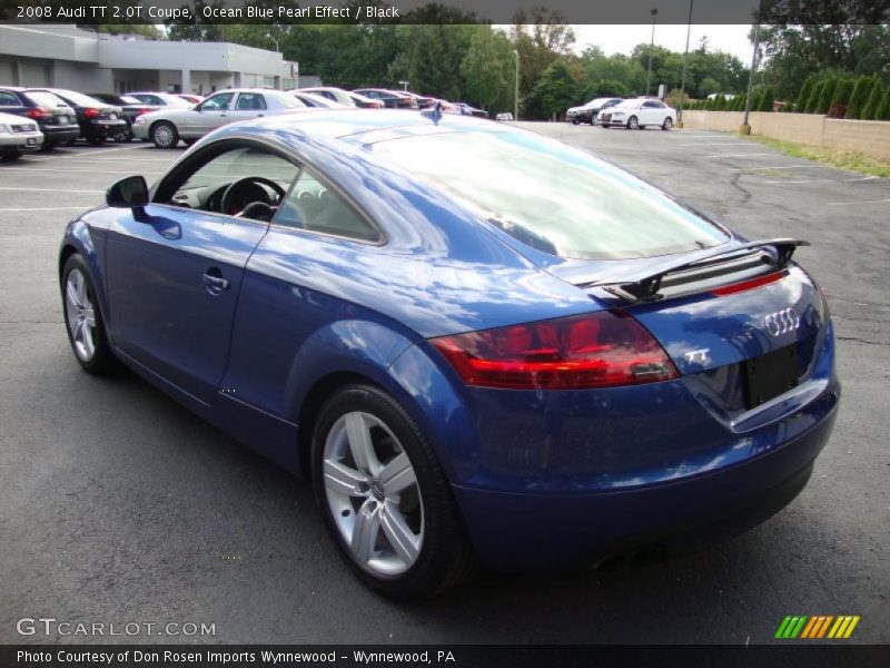 Ocean Blue Pearl Effect / Black 2008 Audi TT 2.0T Coupe