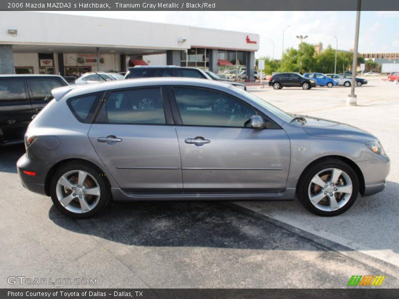 Titanium Gray Metallic / Black/Red 2006 Mazda MAZDA3 s Hatchback