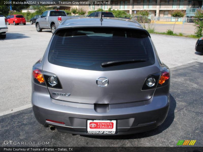 Titanium Gray Metallic / Black/Red 2006 Mazda MAZDA3 s Hatchback