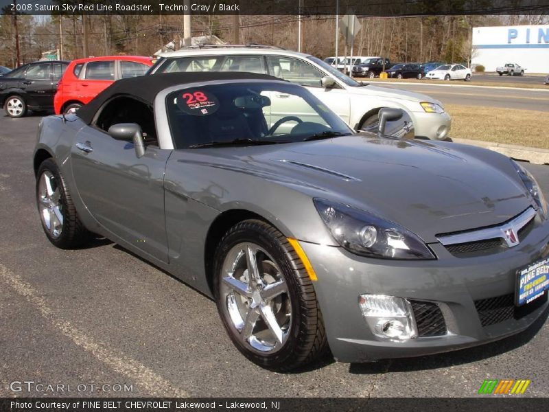 Techno Gray / Black 2008 Saturn Sky Red Line Roadster