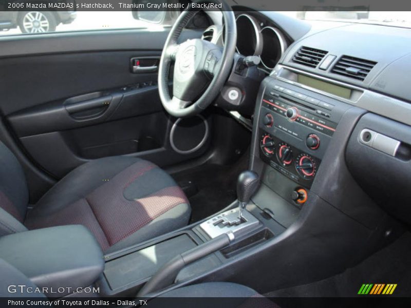 Titanium Gray Metallic / Black/Red 2006 Mazda MAZDA3 s Hatchback