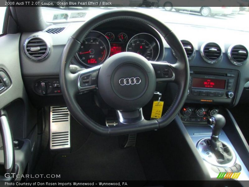 Ocean Blue Pearl Effect / Black 2008 Audi TT 2.0T Coupe