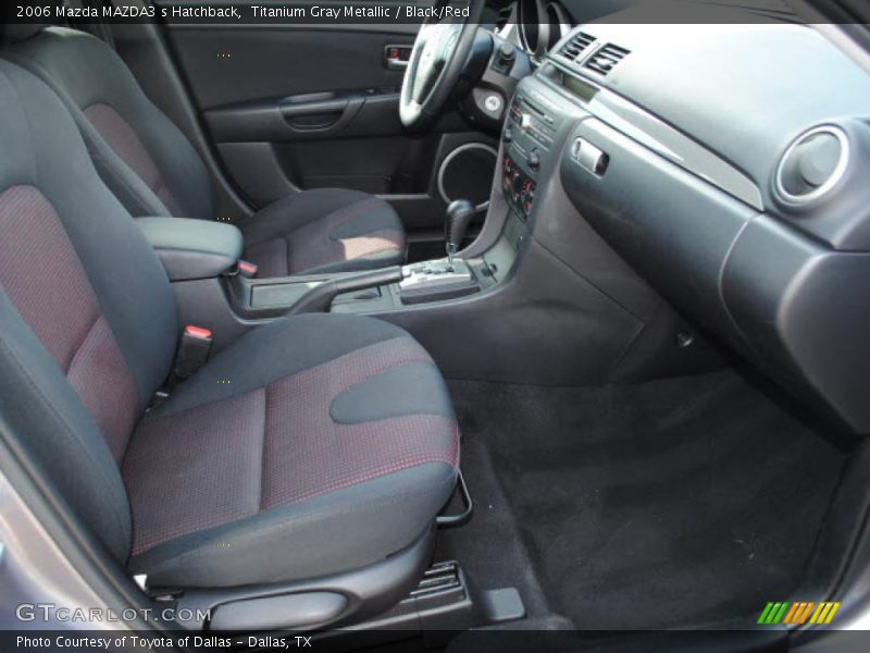 Titanium Gray Metallic / Black/Red 2006 Mazda MAZDA3 s Hatchback