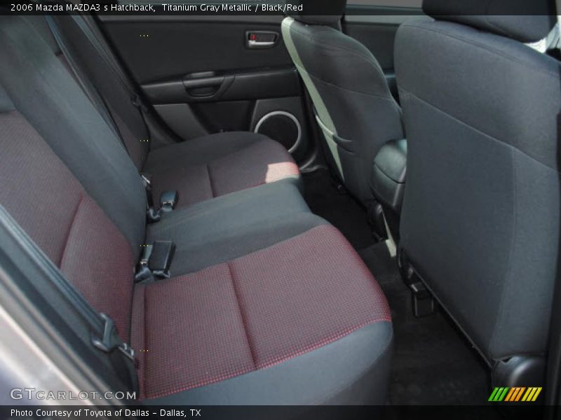 Titanium Gray Metallic / Black/Red 2006 Mazda MAZDA3 s Hatchback
