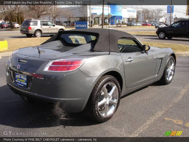 Techno Gray / Black 2008 Saturn Sky Red Line Roadster
