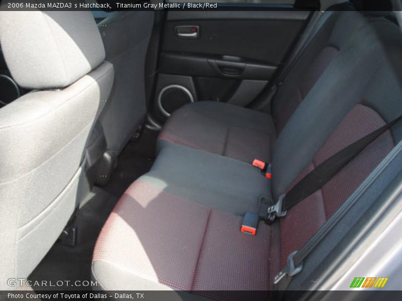 Titanium Gray Metallic / Black/Red 2006 Mazda MAZDA3 s Hatchback