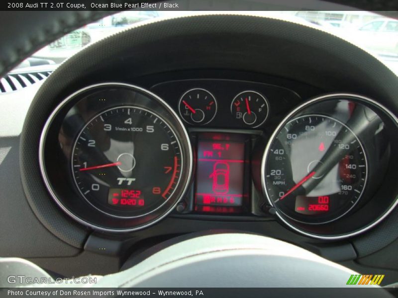 Ocean Blue Pearl Effect / Black 2008 Audi TT 2.0T Coupe
