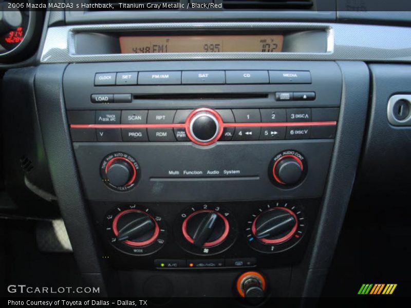 Titanium Gray Metallic / Black/Red 2006 Mazda MAZDA3 s Hatchback