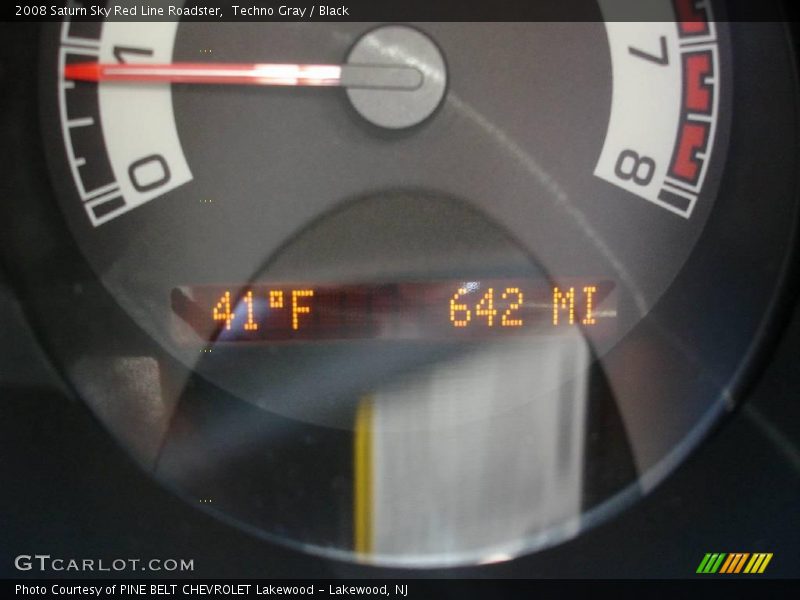 Techno Gray / Black 2008 Saturn Sky Red Line Roadster