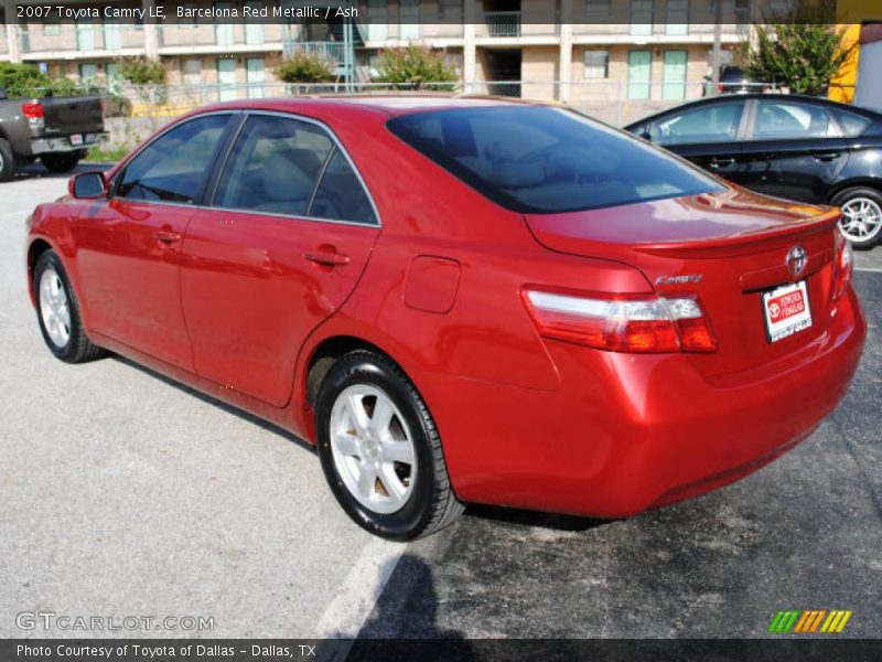 Barcelona Red Metallic / Ash 2007 Toyota Camry LE