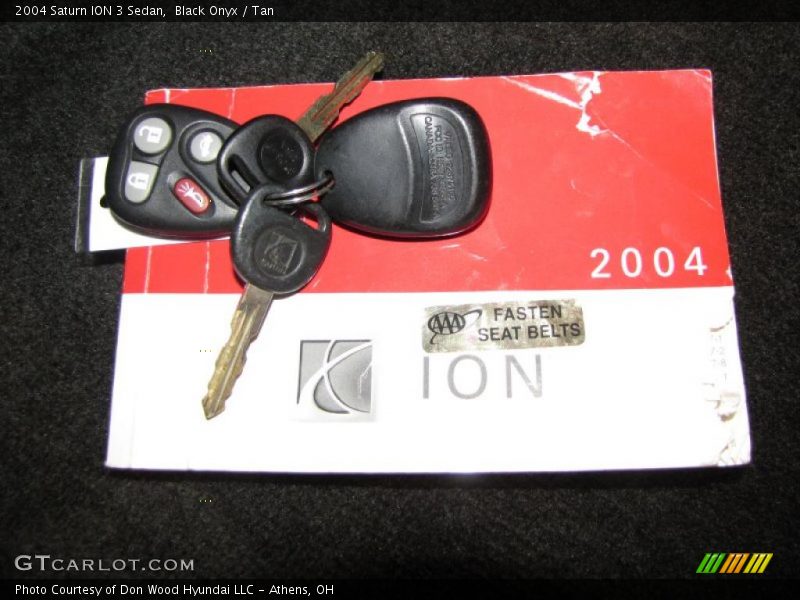 Black Onyx / Tan 2004 Saturn ION 3 Sedan