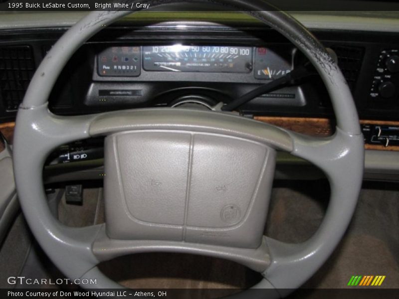 Bright White / Gray 1995 Buick LeSabre Custom