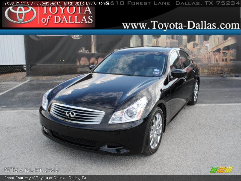 Black Obsidian / Graphite 2009 Infiniti G 37 S Sport Sedan