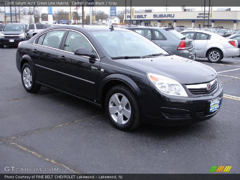 Carbon Flash Black / Gray 2008 Saturn Aura Green Line Hybrid