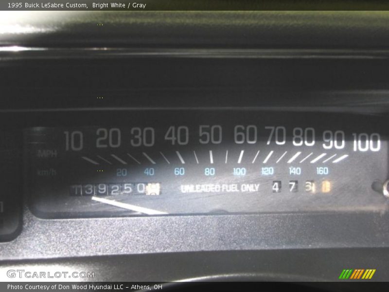 Bright White / Gray 1995 Buick LeSabre Custom