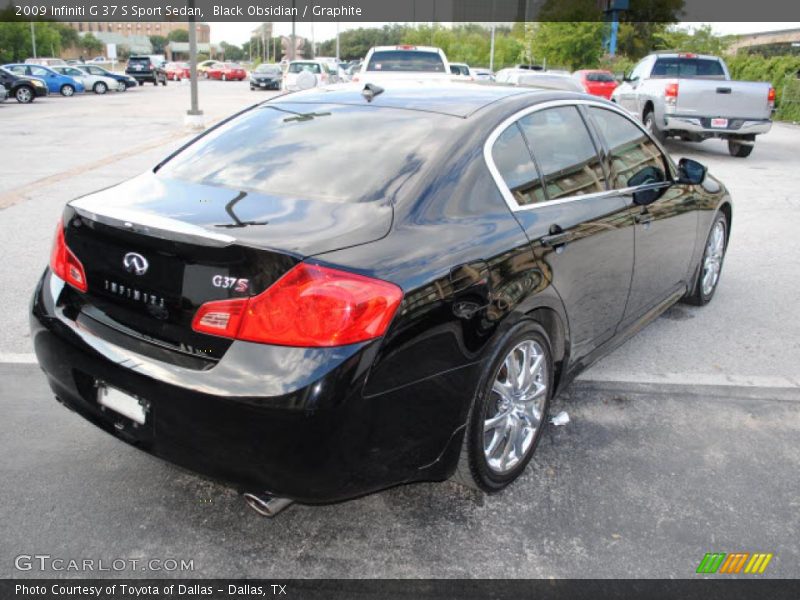 Black Obsidian / Graphite 2009 Infiniti G 37 S Sport Sedan