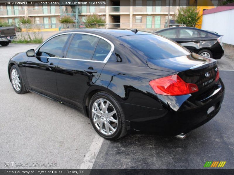 Black Obsidian / Graphite 2009 Infiniti G 37 S Sport Sedan