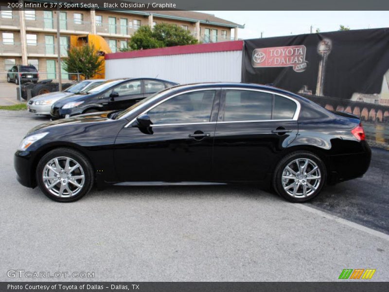 Black Obsidian / Graphite 2009 Infiniti G 37 S Sport Sedan
