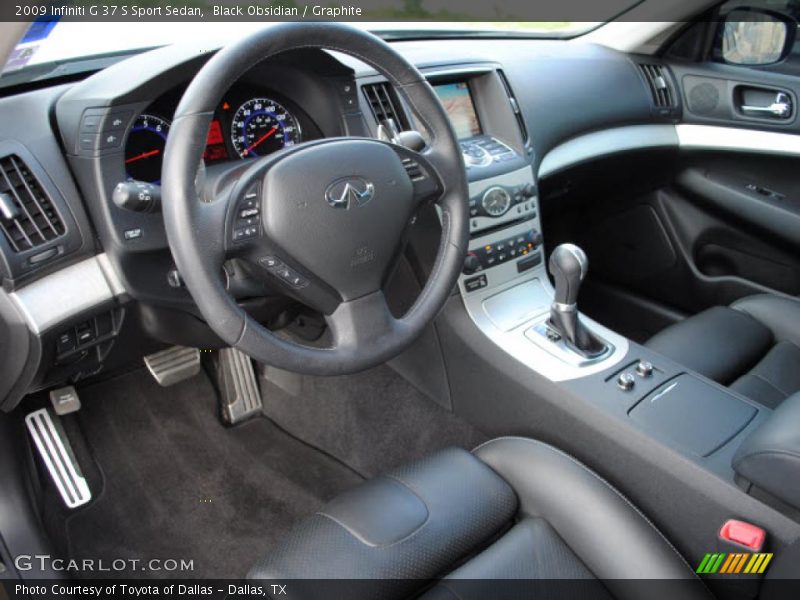 Black Obsidian / Graphite 2009 Infiniti G 37 S Sport Sedan