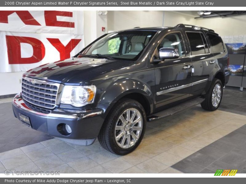 Steel Blue Metallic / Dark Slate Gray/Light Slate Gray 2008 Chrysler Aspen Limited Walter P Chrysler Signature Series