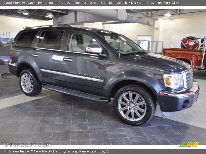 Steel Blue Metallic / Dark Slate Gray/Light Slate Gray 2008 Chrysler Aspen Limited Walter P Chrysler Signature Series