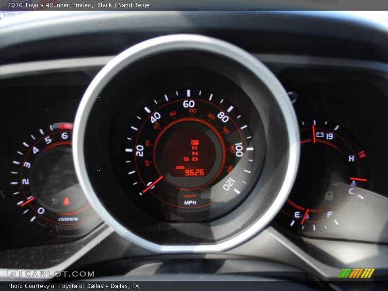Black / Sand Beige 2010 Toyota 4Runner Limited