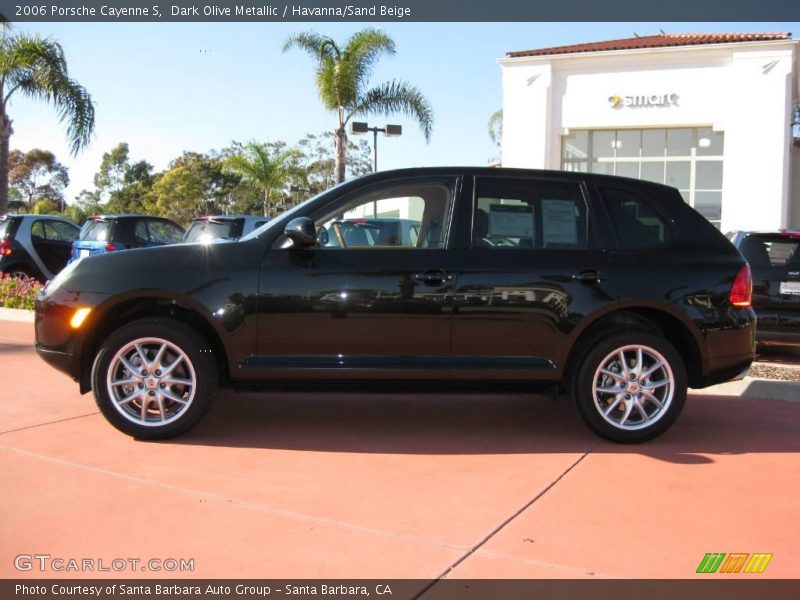 Dark Olive Metallic / Havanna/Sand Beige 2006 Porsche Cayenne S