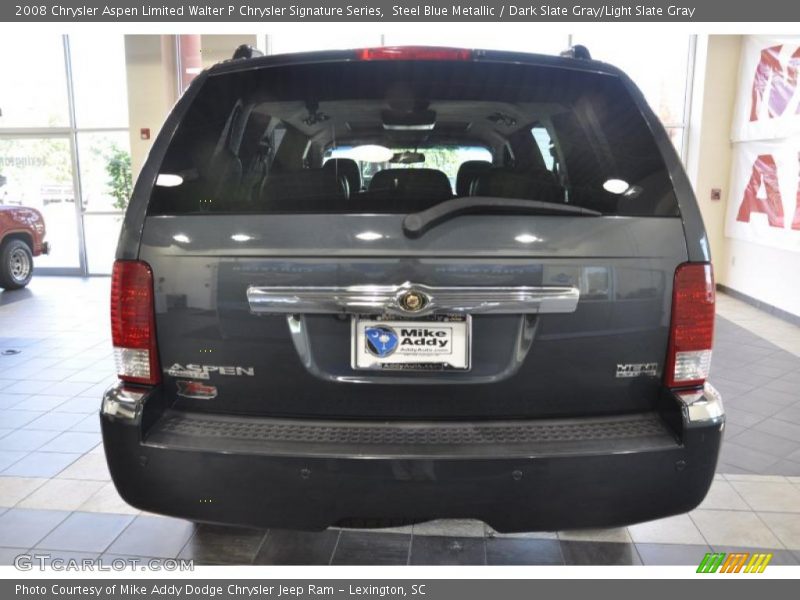 Steel Blue Metallic / Dark Slate Gray/Light Slate Gray 2008 Chrysler Aspen Limited Walter P Chrysler Signature Series