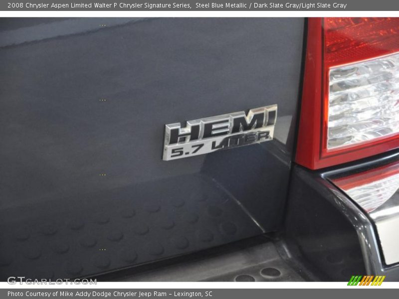 Steel Blue Metallic / Dark Slate Gray/Light Slate Gray 2008 Chrysler Aspen Limited Walter P Chrysler Signature Series