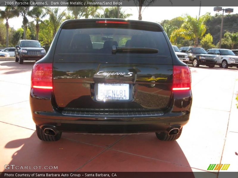 Dark Olive Metallic / Havanna/Sand Beige 2006 Porsche Cayenne S