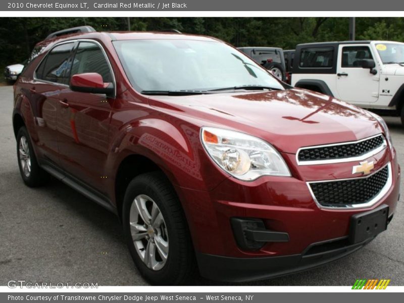 Cardinal Red Metallic / Jet Black 2010 Chevrolet Equinox LT
