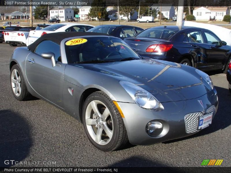 Sly Gray / Ebony 2007 Pontiac Solstice Roadster