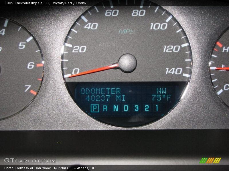 Victory Red / Ebony 2009 Chevrolet Impala LTZ