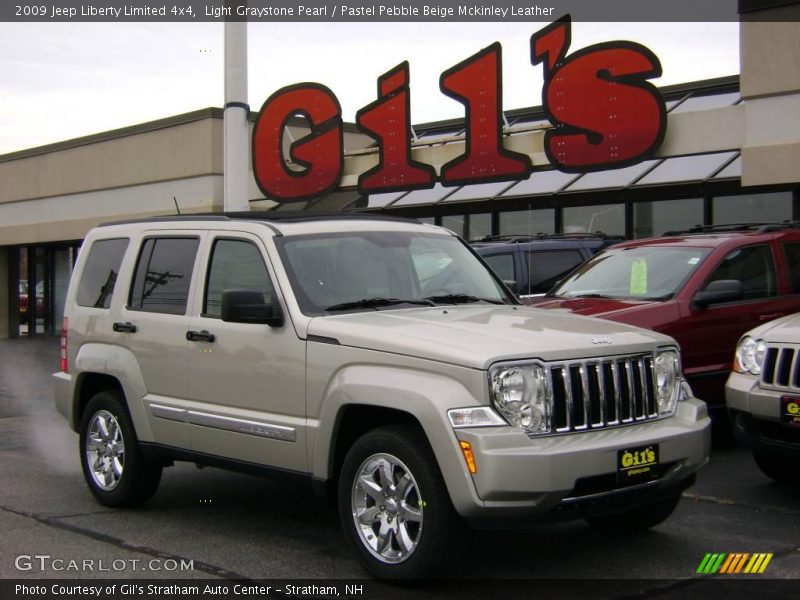 Light Graystone Pearl / Pastel Pebble Beige Mckinley Leather 2009 Jeep Liberty Limited 4x4